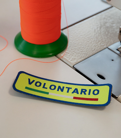 patch hd volontario ricamo dpi